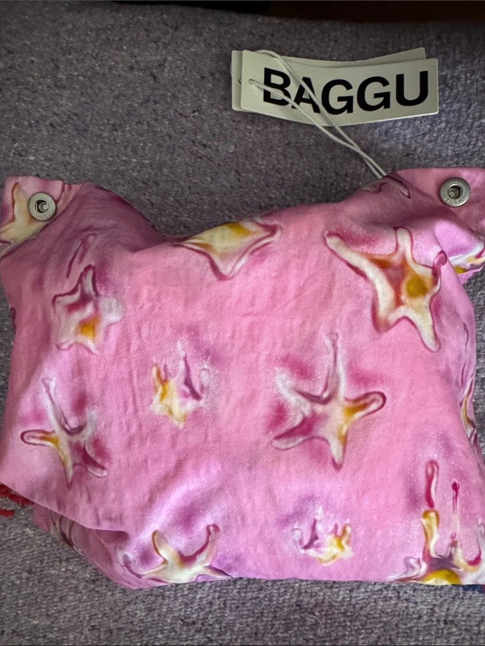 Baggu Small Cloud Carry On Dancing Star Bag NWT